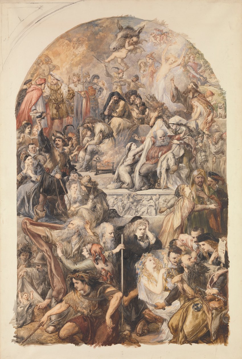 Shakespeare'in Karakterlerinin Apotheosis'i by Sir John Gilbert