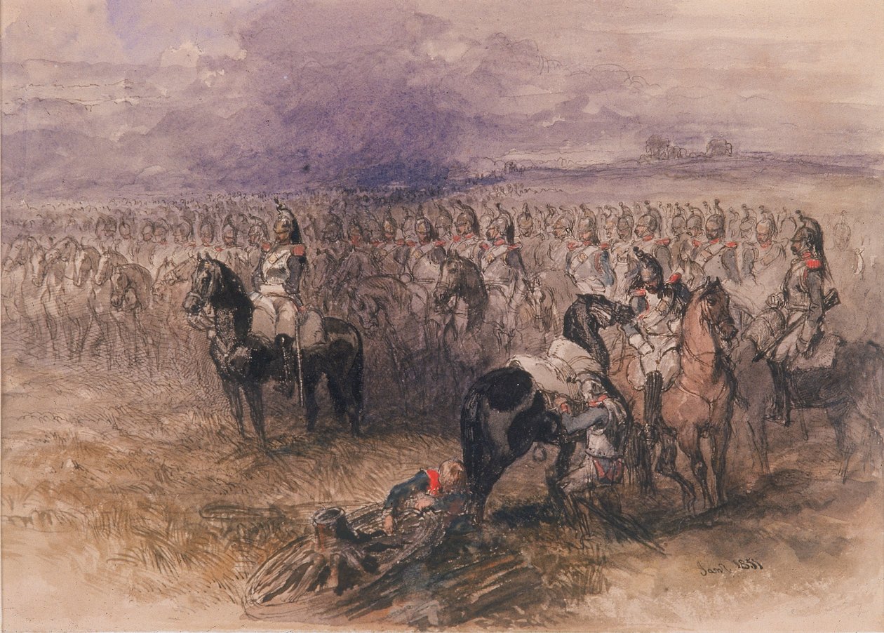 Fransız süvari, 1851 by Sir John Gilbert