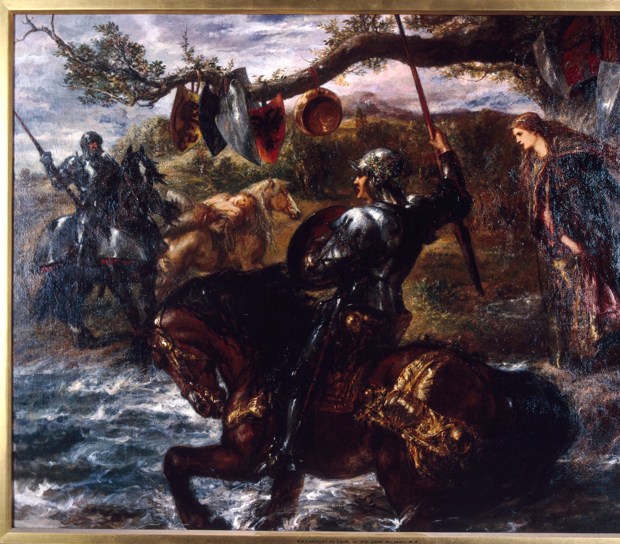 "Lancelot du Lac", 1886 by Sir John Gilbert