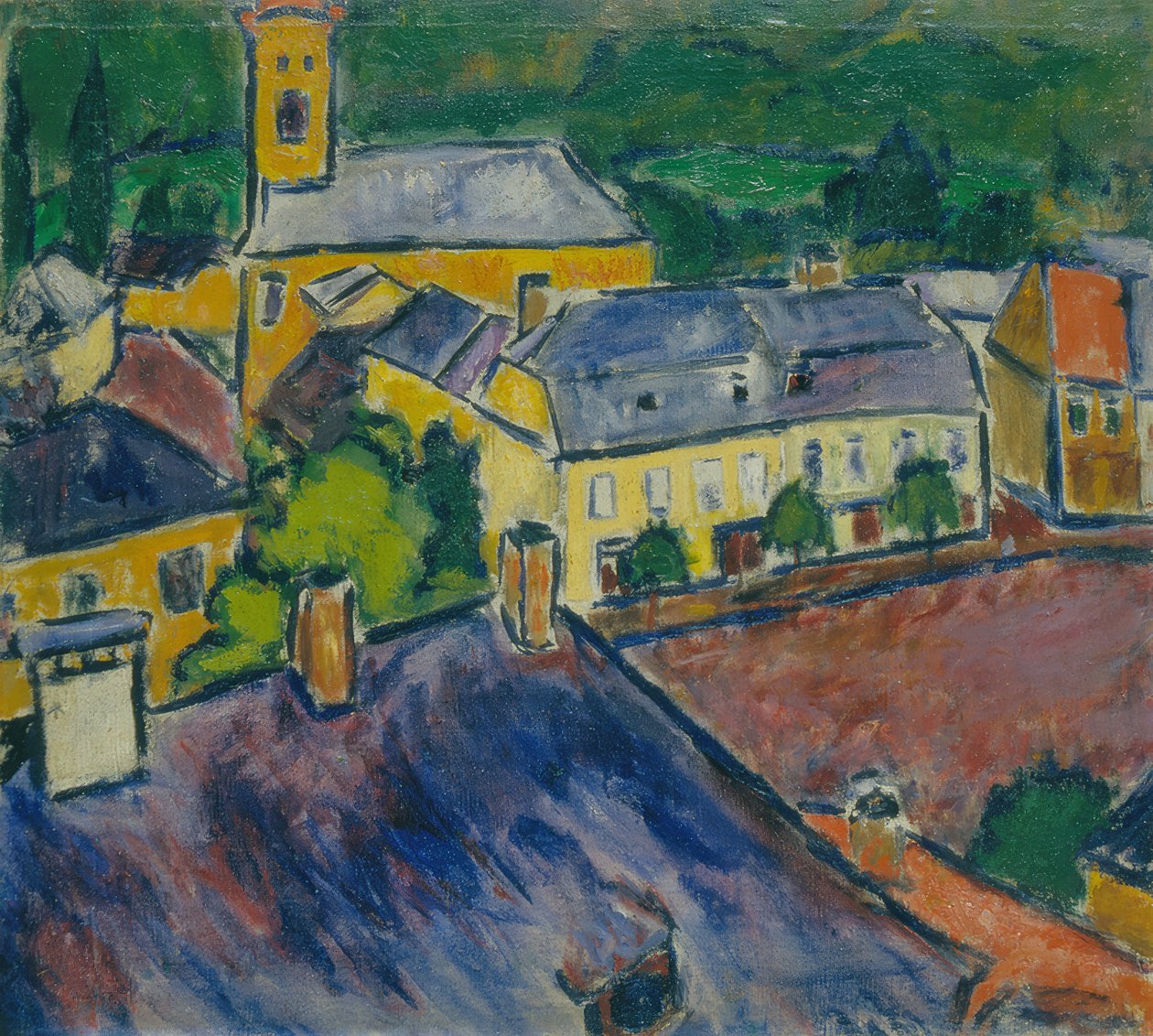 Şehir manzarası, 1910 by Sándor Galimberti