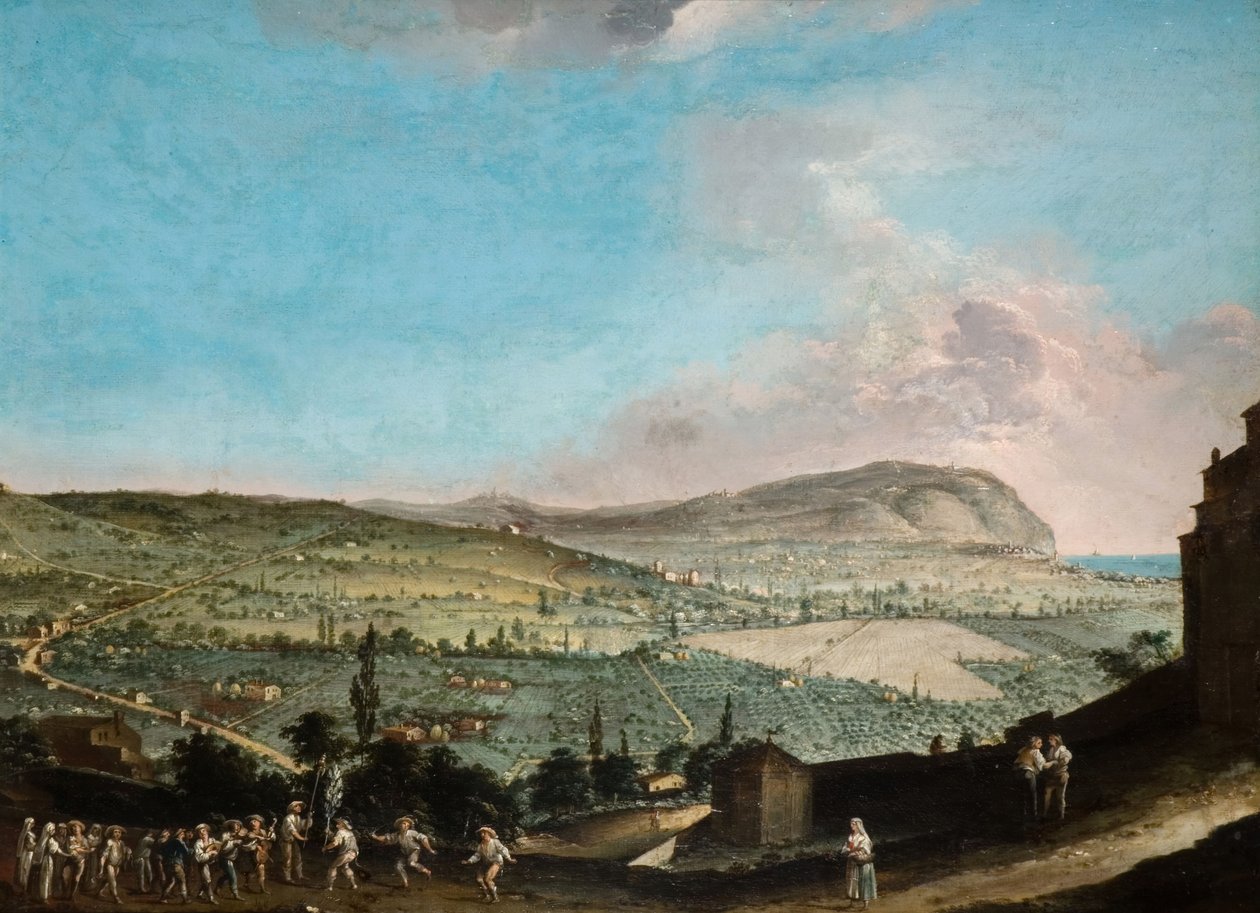 İtalyan Manzarası, 1750-1800. by Soloman Delane