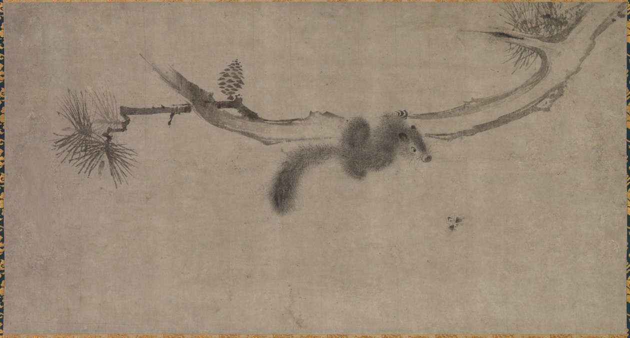 Çam Dalı Üzerinde Sincap, 1500