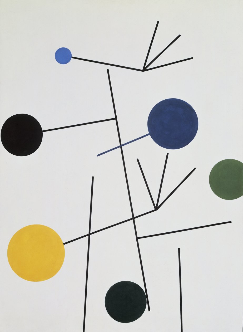 Yükselen, Düşen, Uçan by Sophie Taeuber Arp