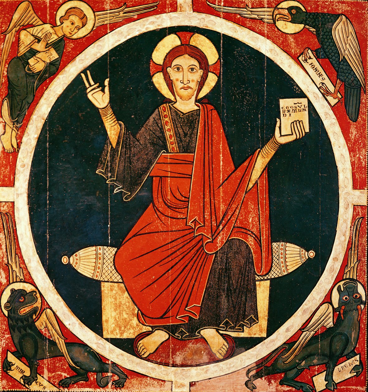 Majesteleri İsa (panelde tempera) by Spanish School