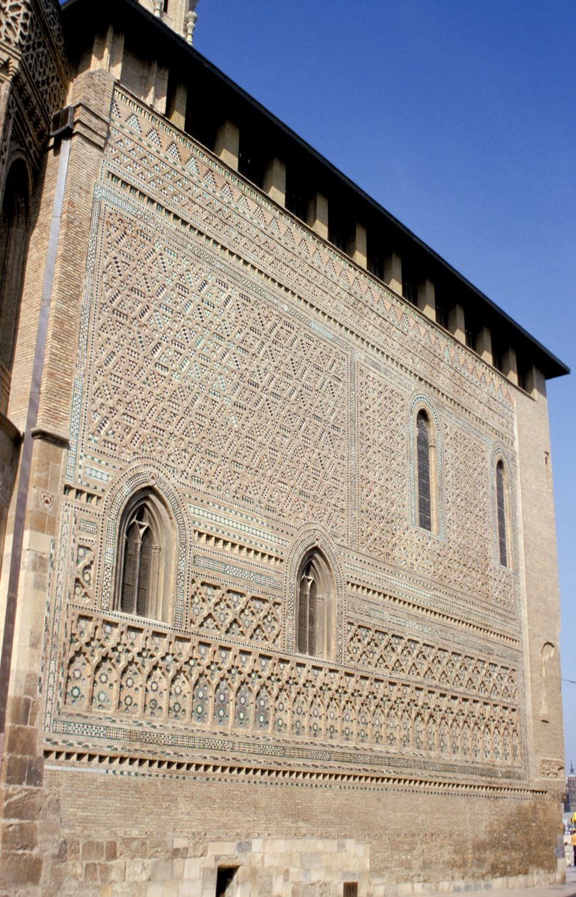İspanya, Zaragoza. La Seo, Mudejar Duvarı. by Spanish School