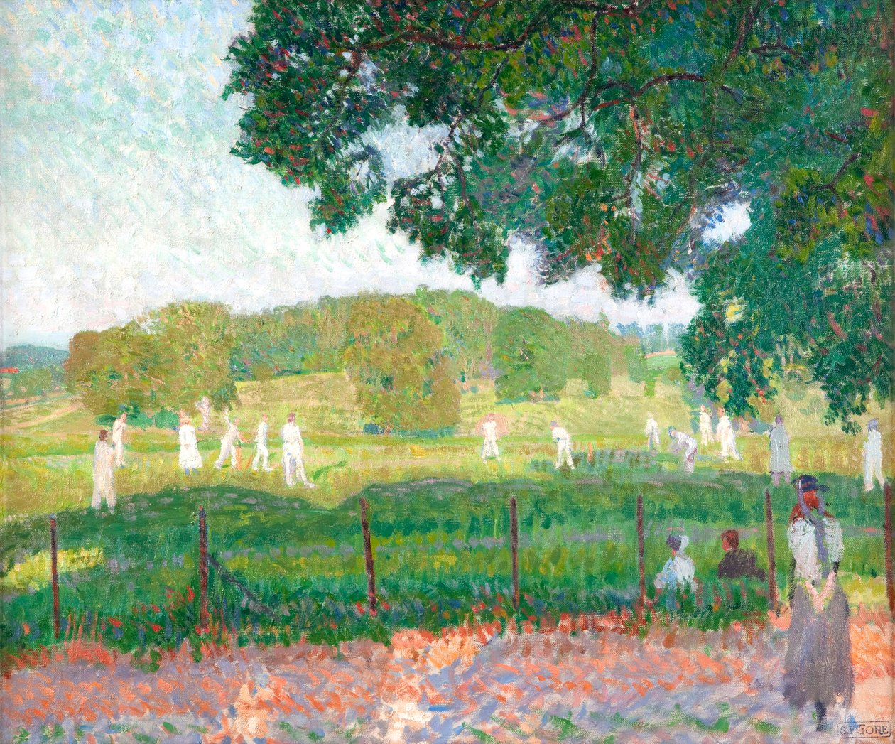 Kriket Maçı, 1909 by Spencer Frederick Gore