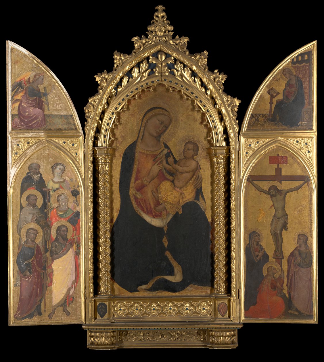 Bakire Müjde ile Çarmıha Gerilme by Spinello Aretino
