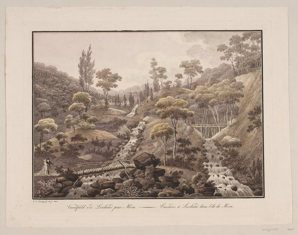 Møn'daki Liselund'daki Şelale by Søren L. Lange