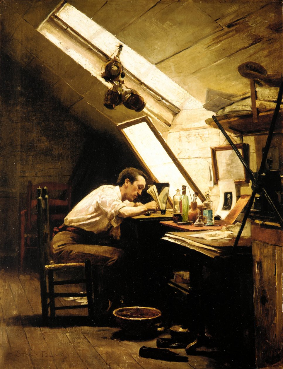 Etcher, c.1887-89 by Stacy Tolman