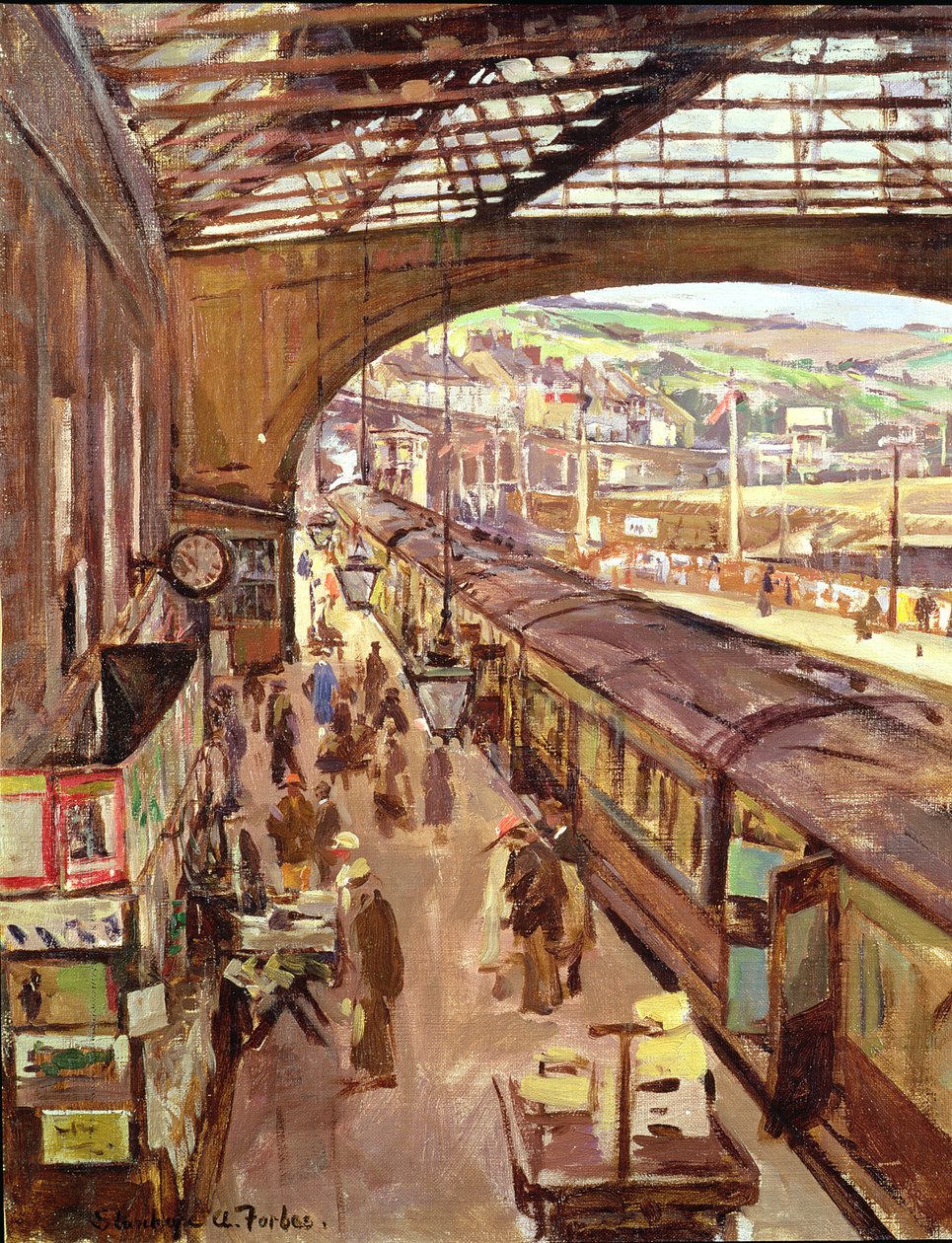 Penzance: Tren İstasyonu by Stanhope Alexander Forbes