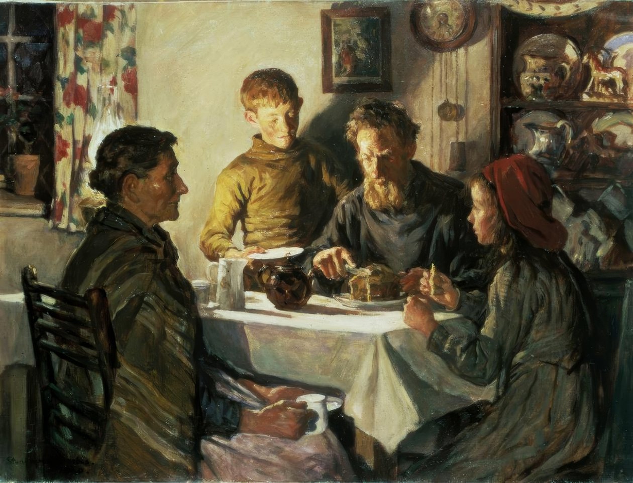Aile hayatı. by Stanhope Forbes