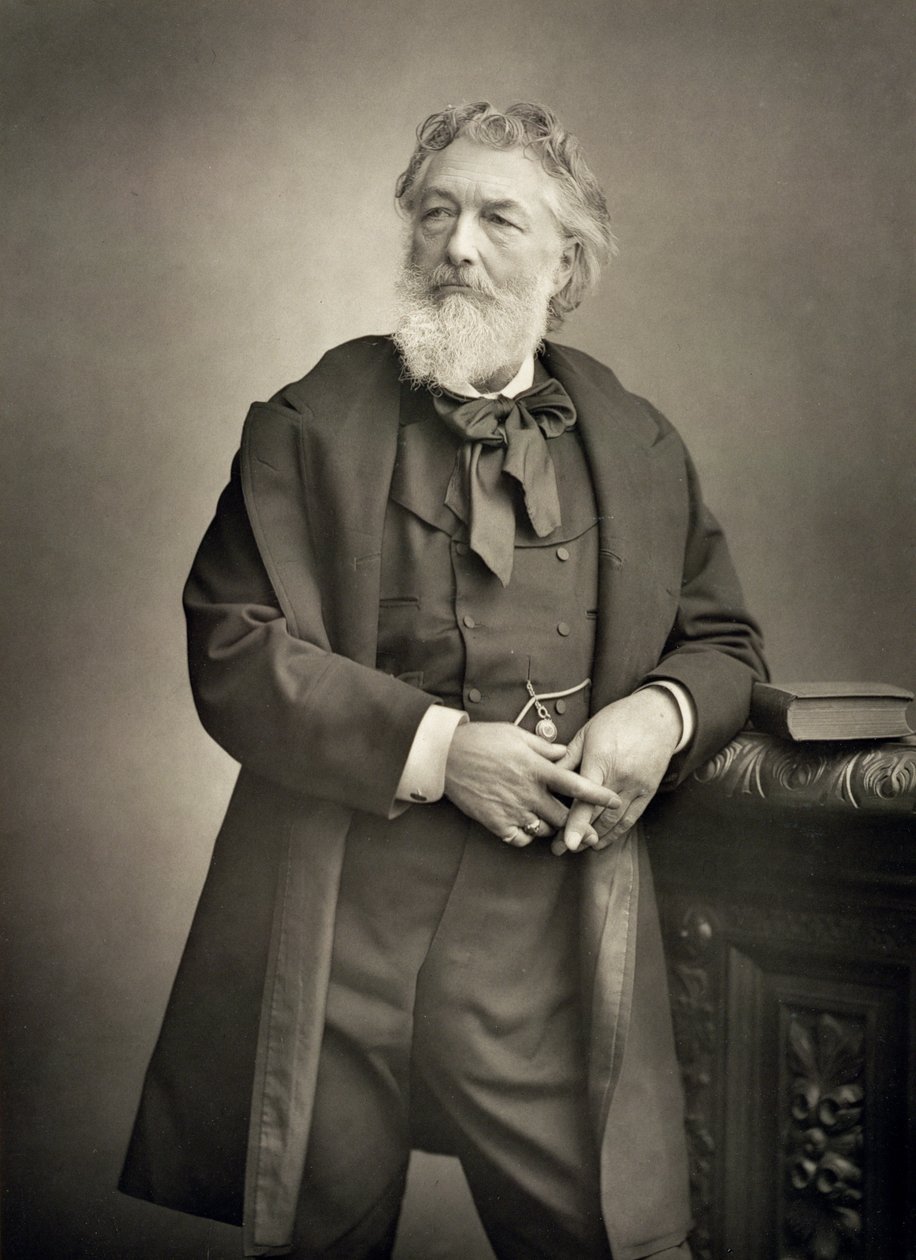 Sir Frederic Leighton (1830-96), ressam, portre fotoğrafı by Stanislaus Walery
