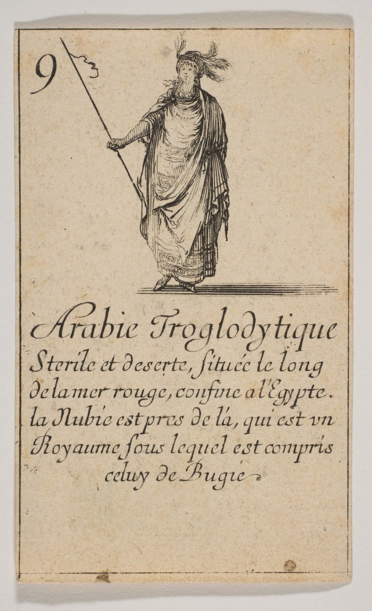 Trogloditik Arabistan, 1644. by Stefano della Bella