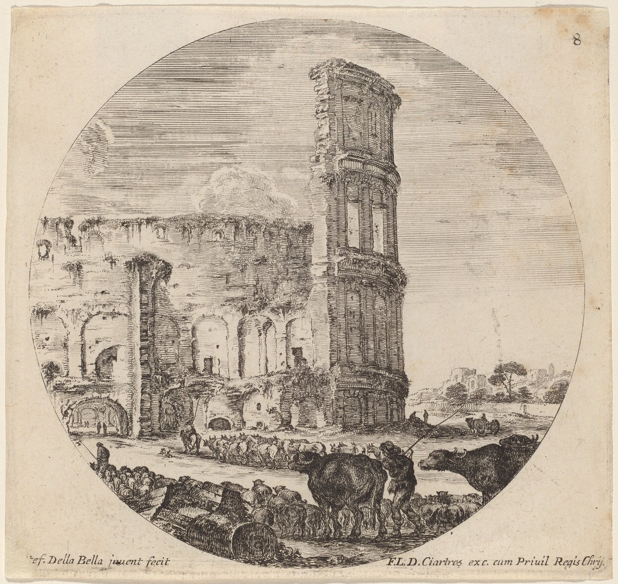 Kolezyum, 1646. by Stefano della Bella