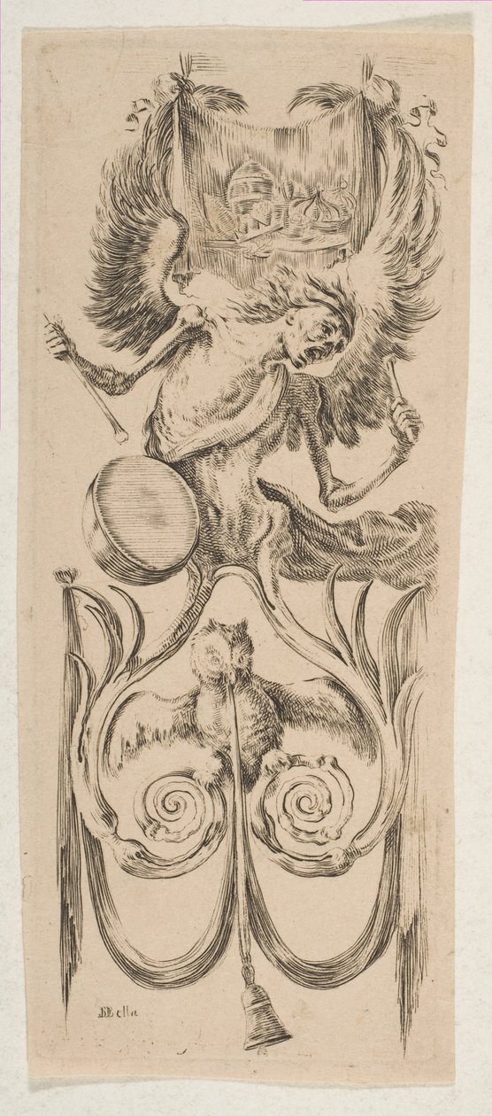 Davul Çalan Ölüm, yak. 1653. by Stefano della Bella