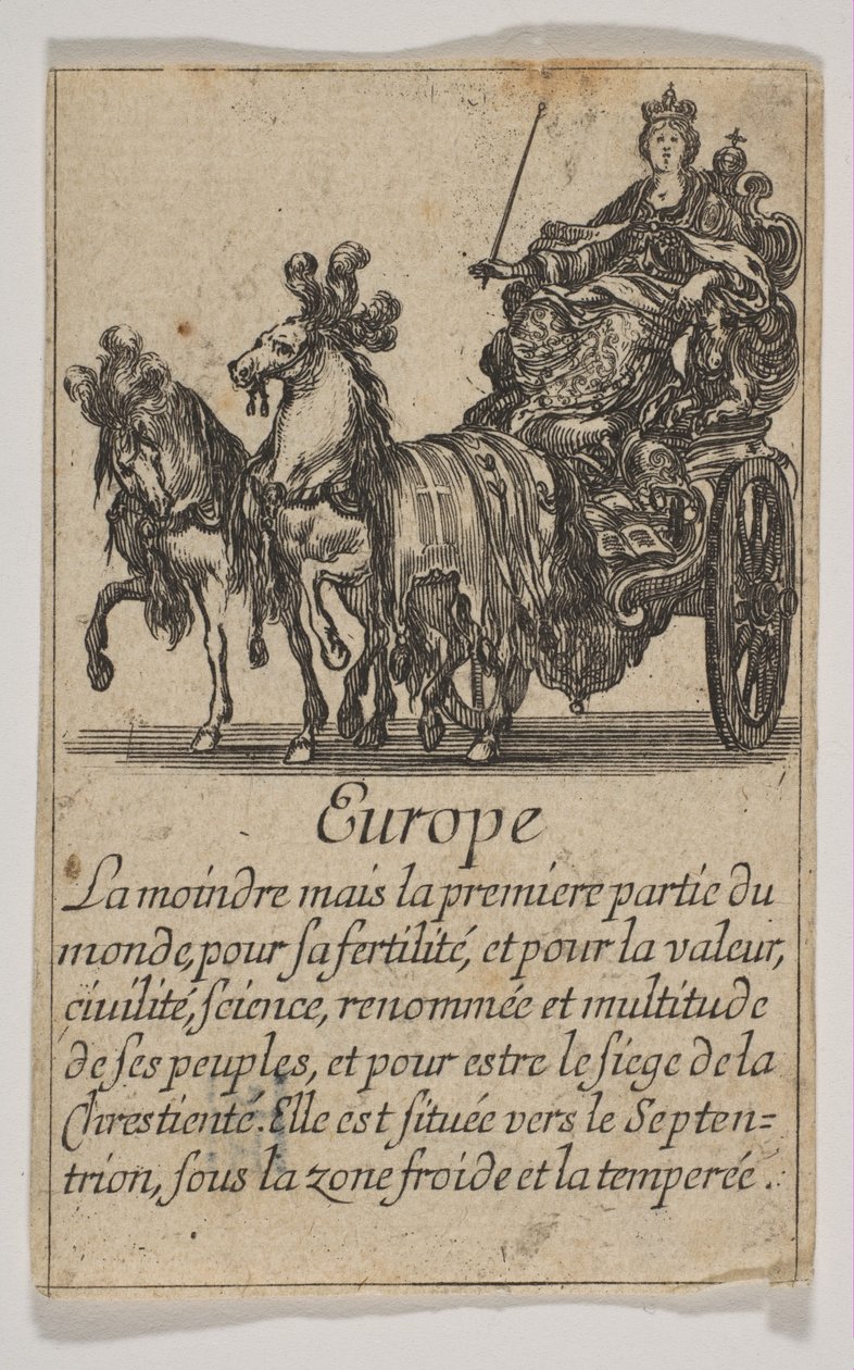 Avrupa, 1644. by Stefano della Bella