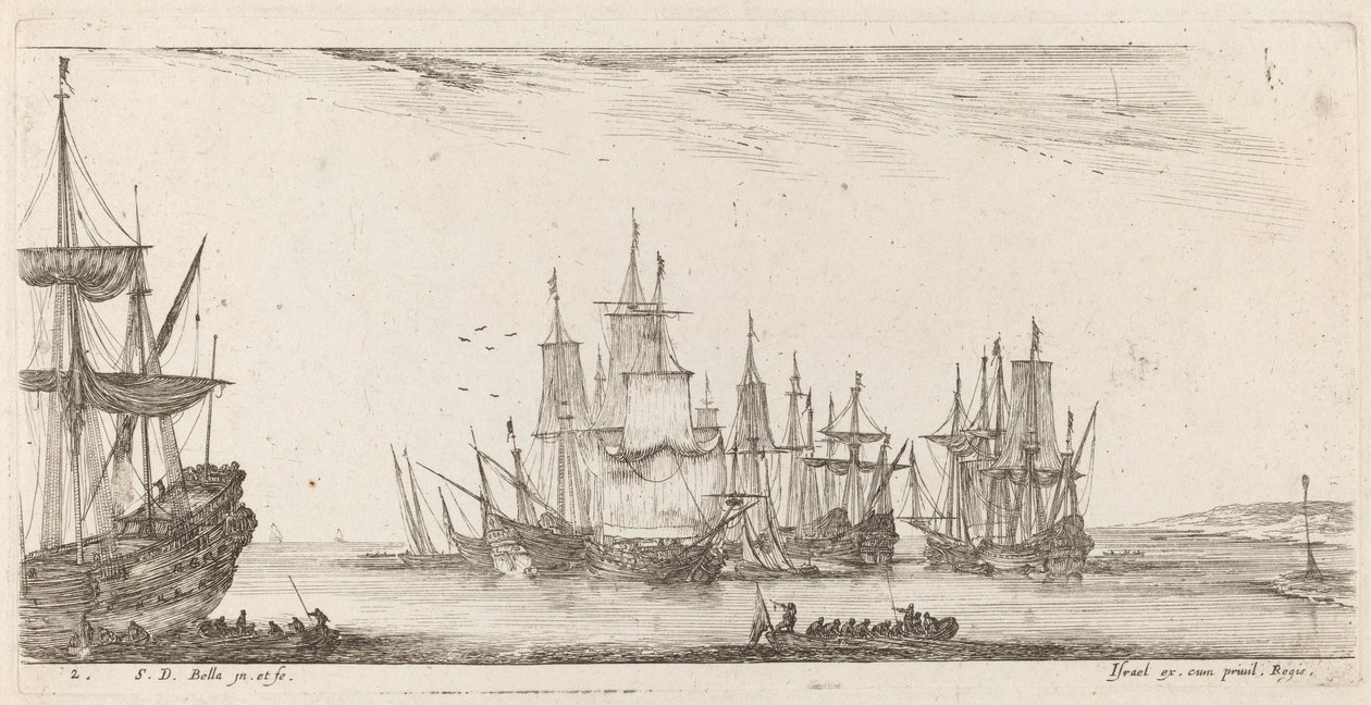 Gemi Grubu, 1644. by Stefano della Bella
