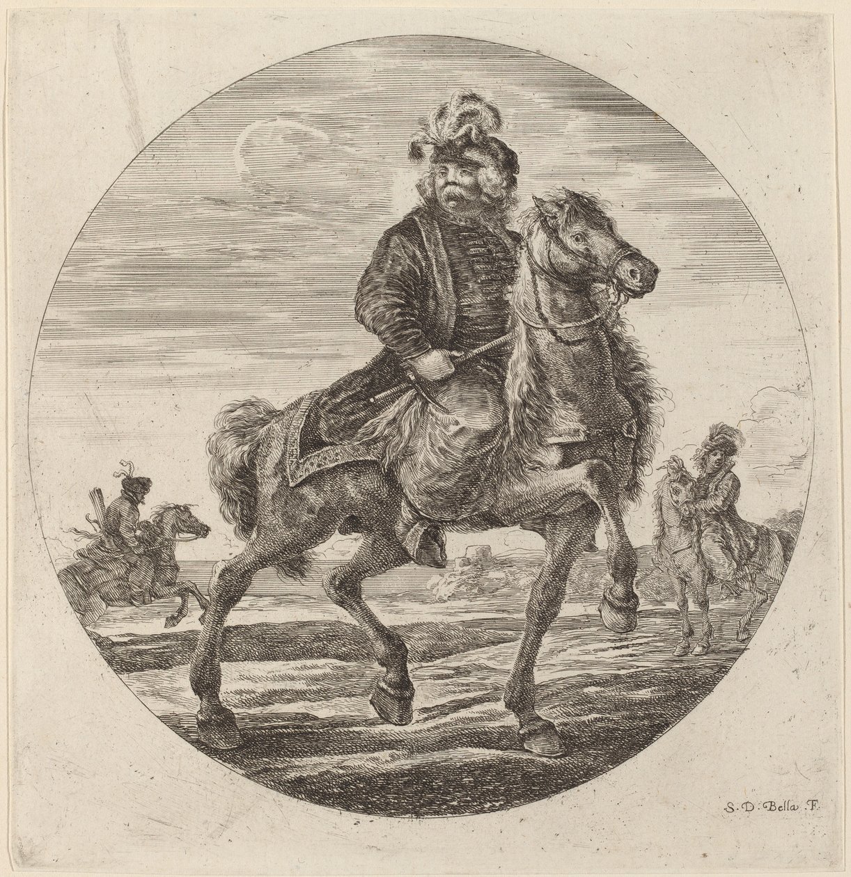 Macar Süvari by Stefano della Bella