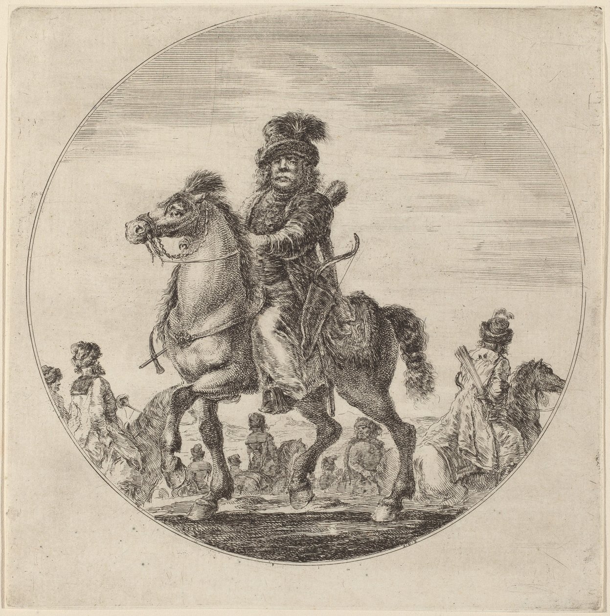 Macar Süvari by Stefano della Bella