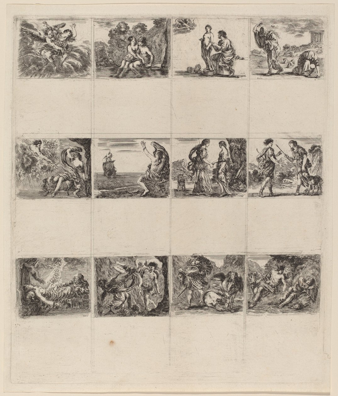 Mitolojik Oyun Kağıtları, 1644. by Stefano della Bella