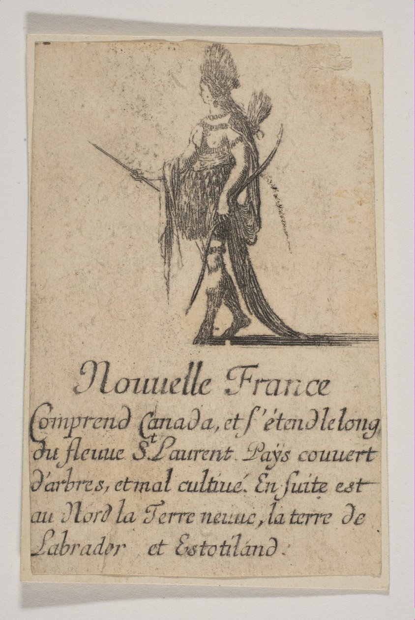 Yeni Fransa, 1644. by Stefano della Bella