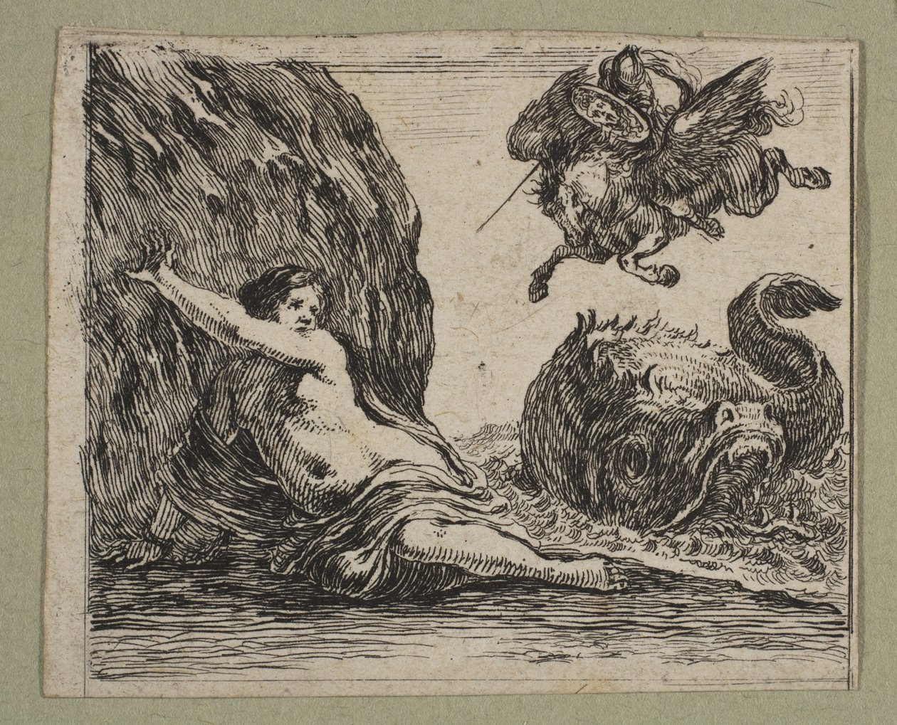 Perseus ve Andromeda, 1644. by Stefano della Bella