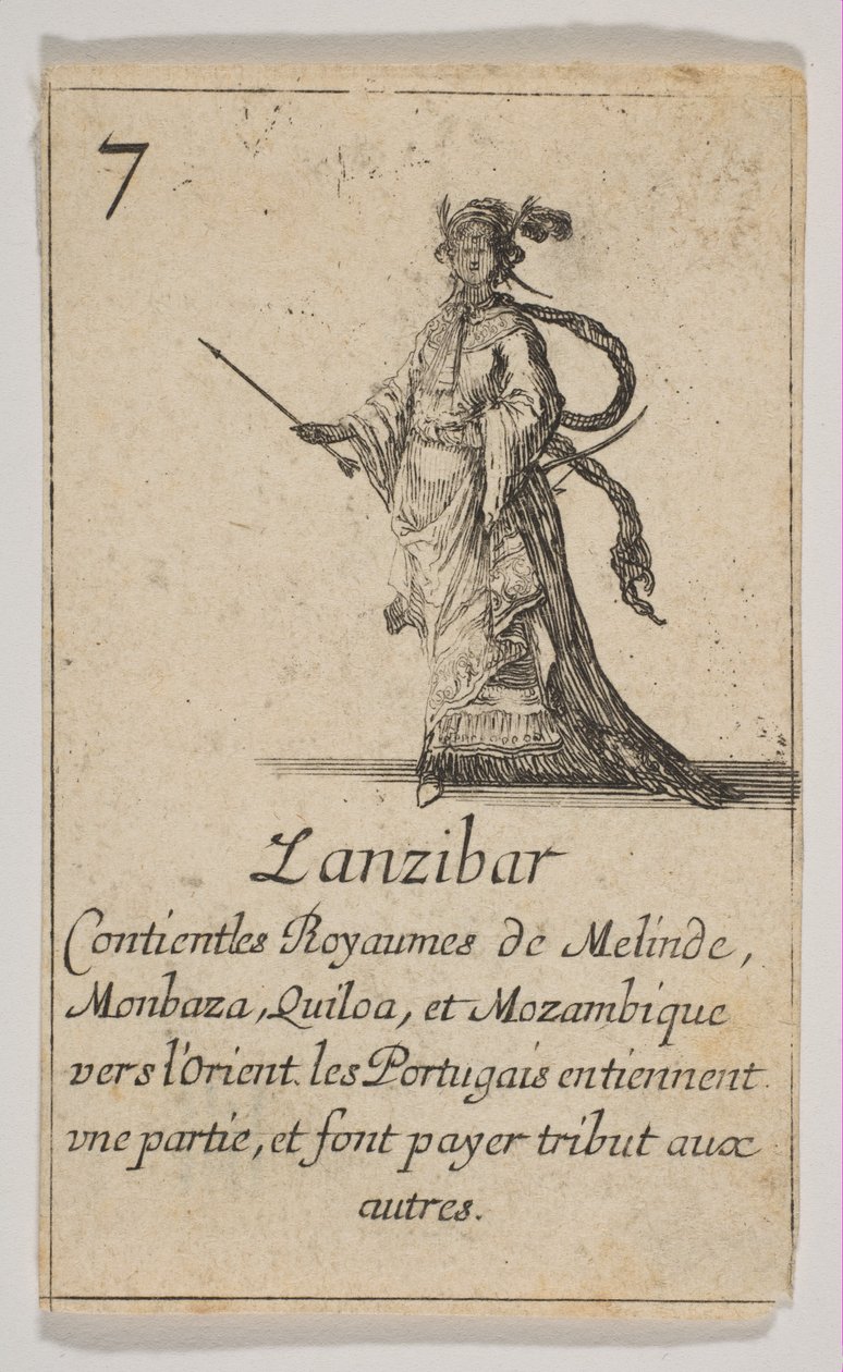 Zanzibar, 1644. by Stefano della Bella