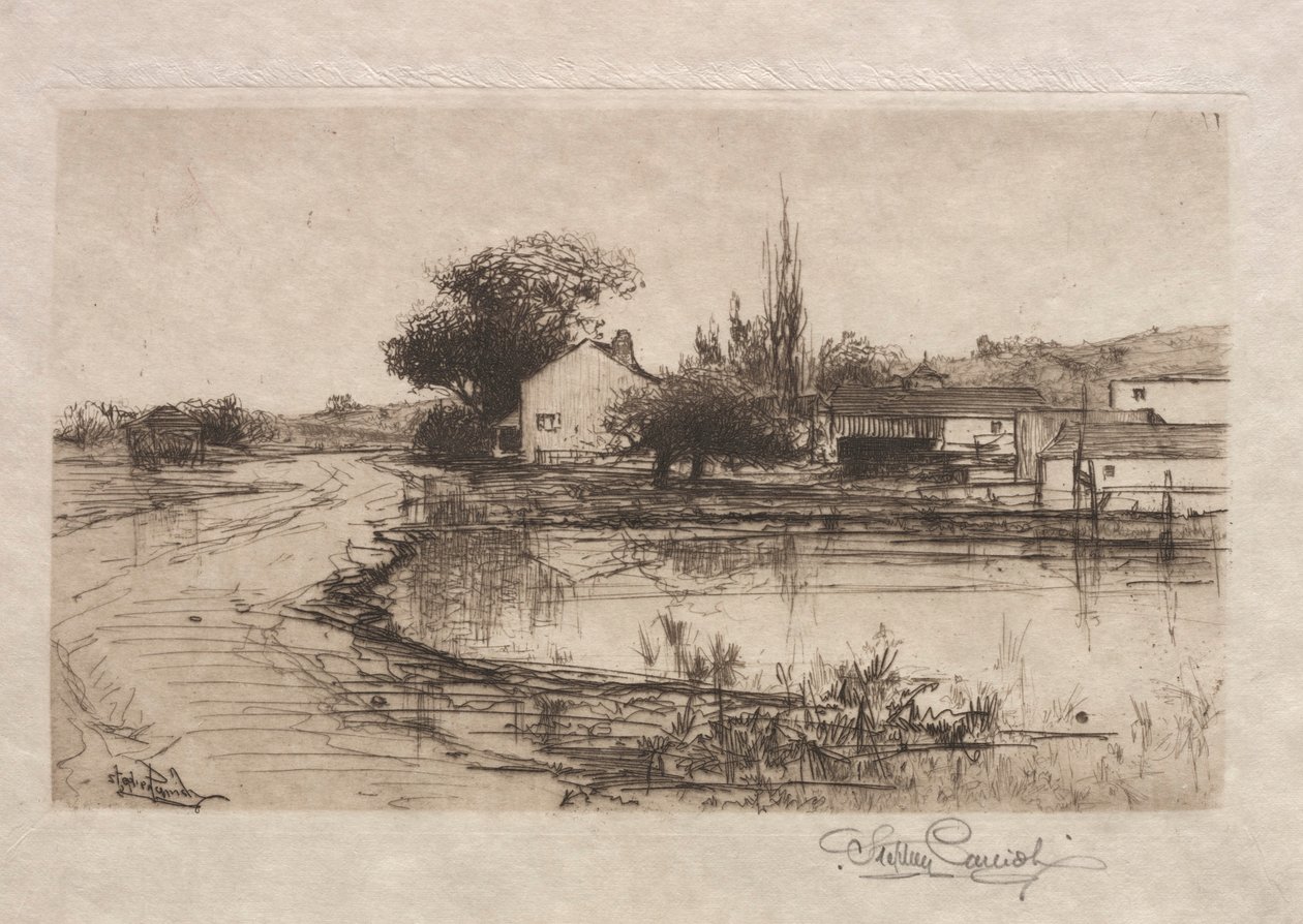 Pittsfield, Mass., 1887-1888 yakınlarındaki eskiz. by Stephen Parrish