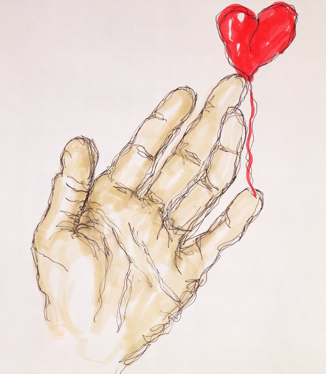 Touch Me, 1996 (kağıt üzerinde kalem ve wc) by Stevie Taylor