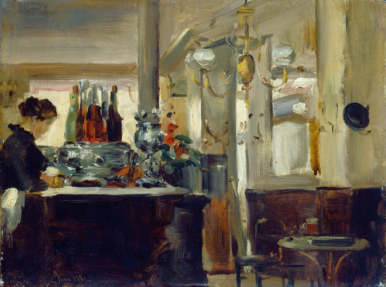 İyi Bock Cafe by Style of Edouard Manet