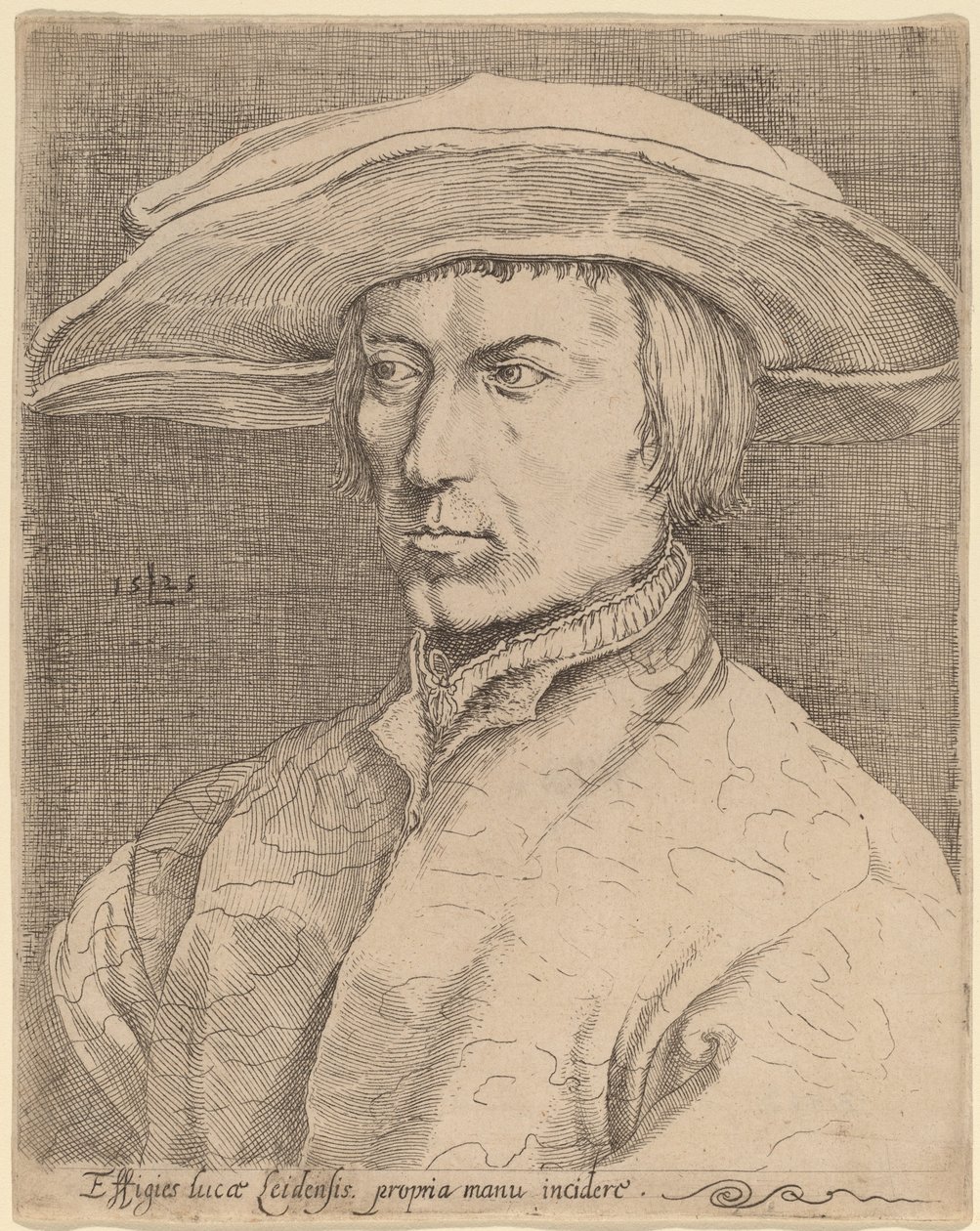 Otoportre by Style of Lucas van Leyden after Albrecht Dürer