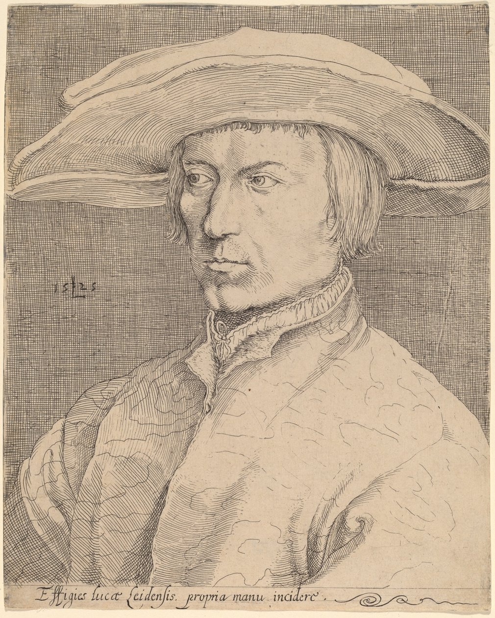 Otoportre by Style of Lucas van Leyden after Albrecht Dürer