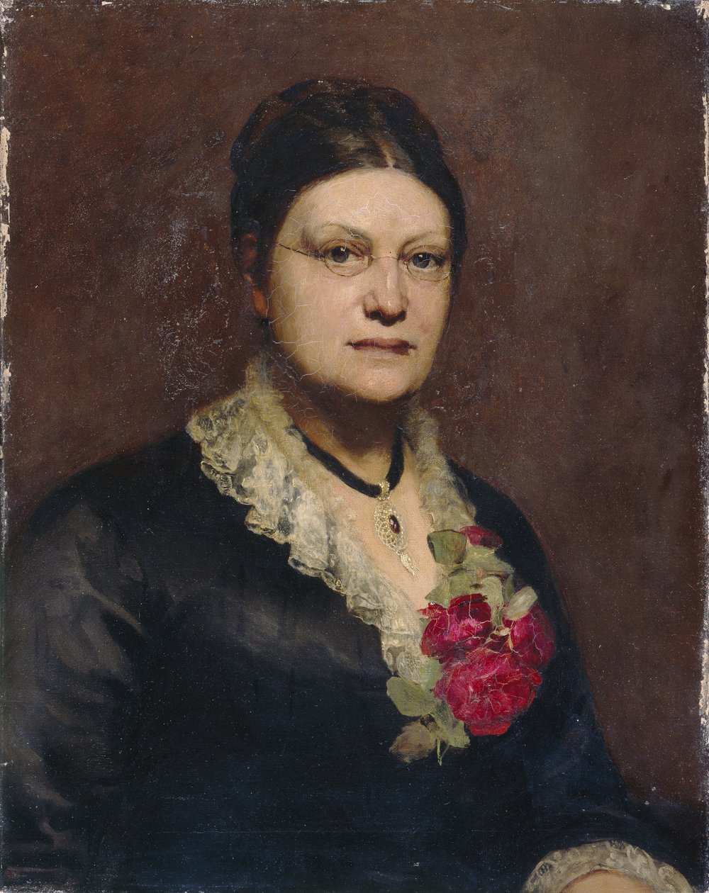 Lydia Becker (tuval üzerine yağlıboya) by Susan Isabel Dacre