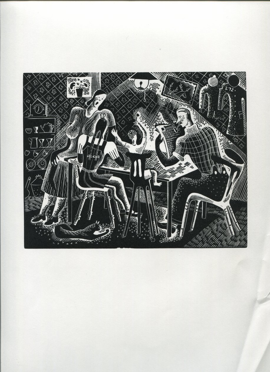 Busman'ın Tatili (ahşap gravür) by Suzanne Cooper