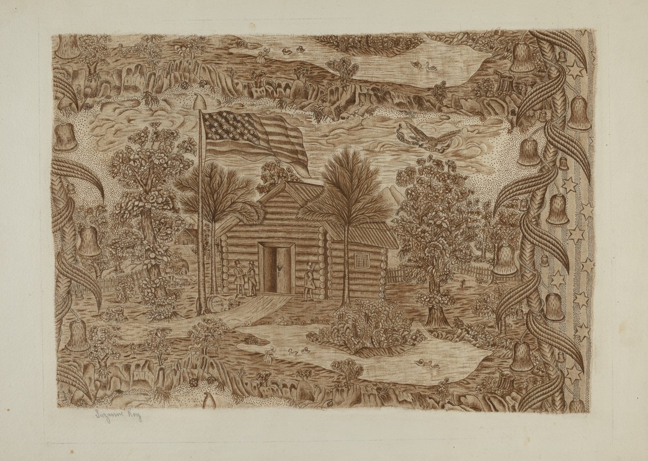 Tarihi Baskılı Tekstil, c. 1940. by Suzanne Roy
