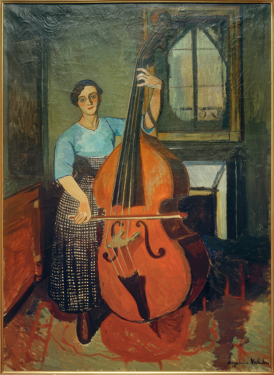 kontrbas olan kadın by Marie Clementine (Suzanne) Valadon