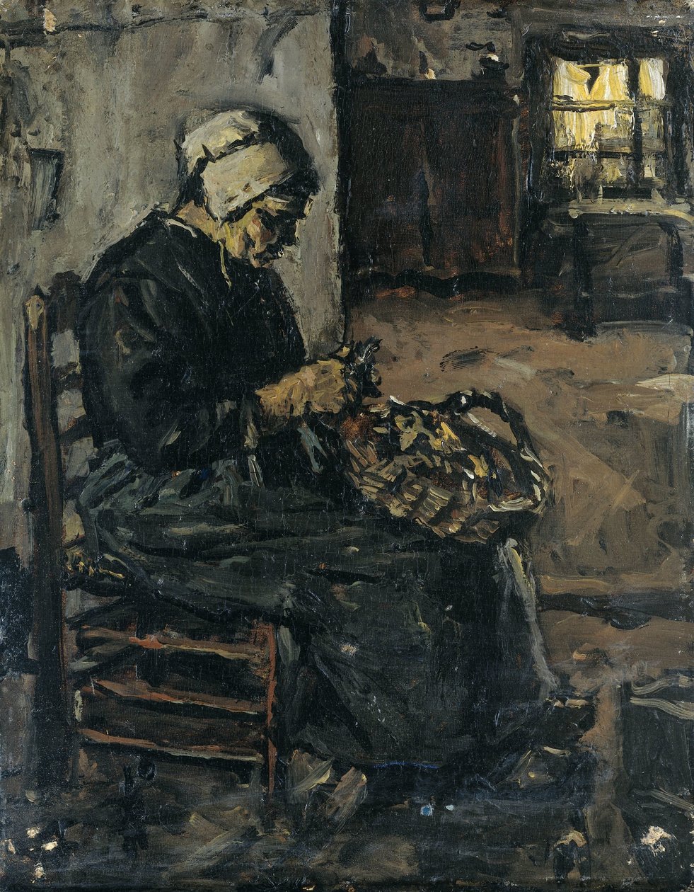 Patates Soyma Köylü Kadın by Suze Robertson