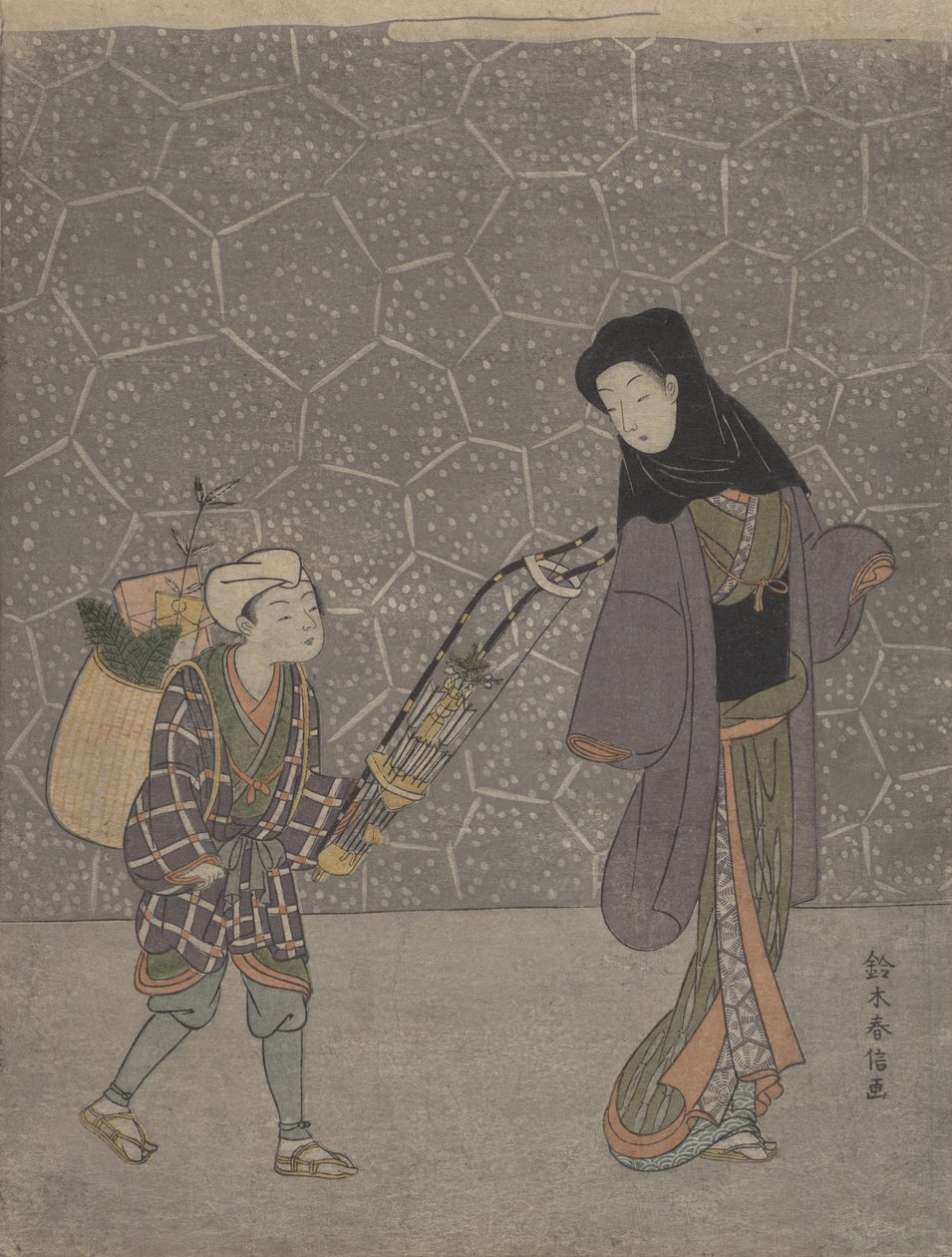 İblis Ezici Yay, ca. 1765., yaklaşık 1765. by Suzuki Harunobu