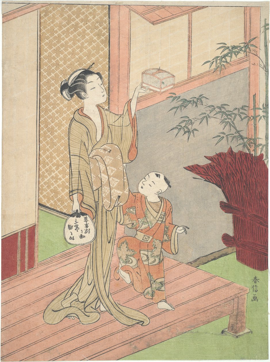 Kafesteki Çekirgeler by Suzuki Harunobu