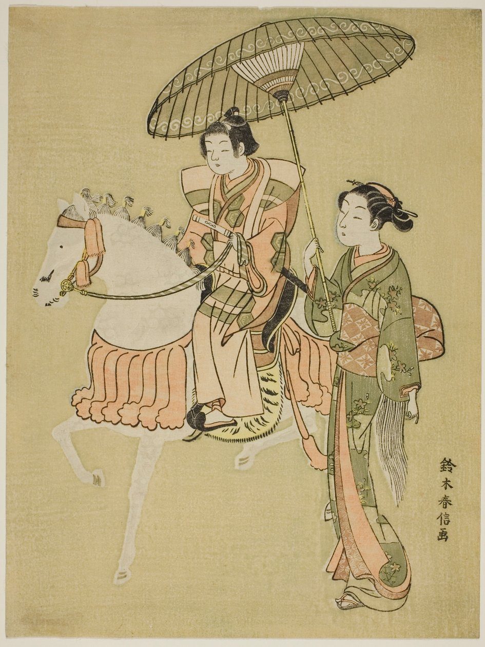 Genç Süvari by Suzuki Harunobu