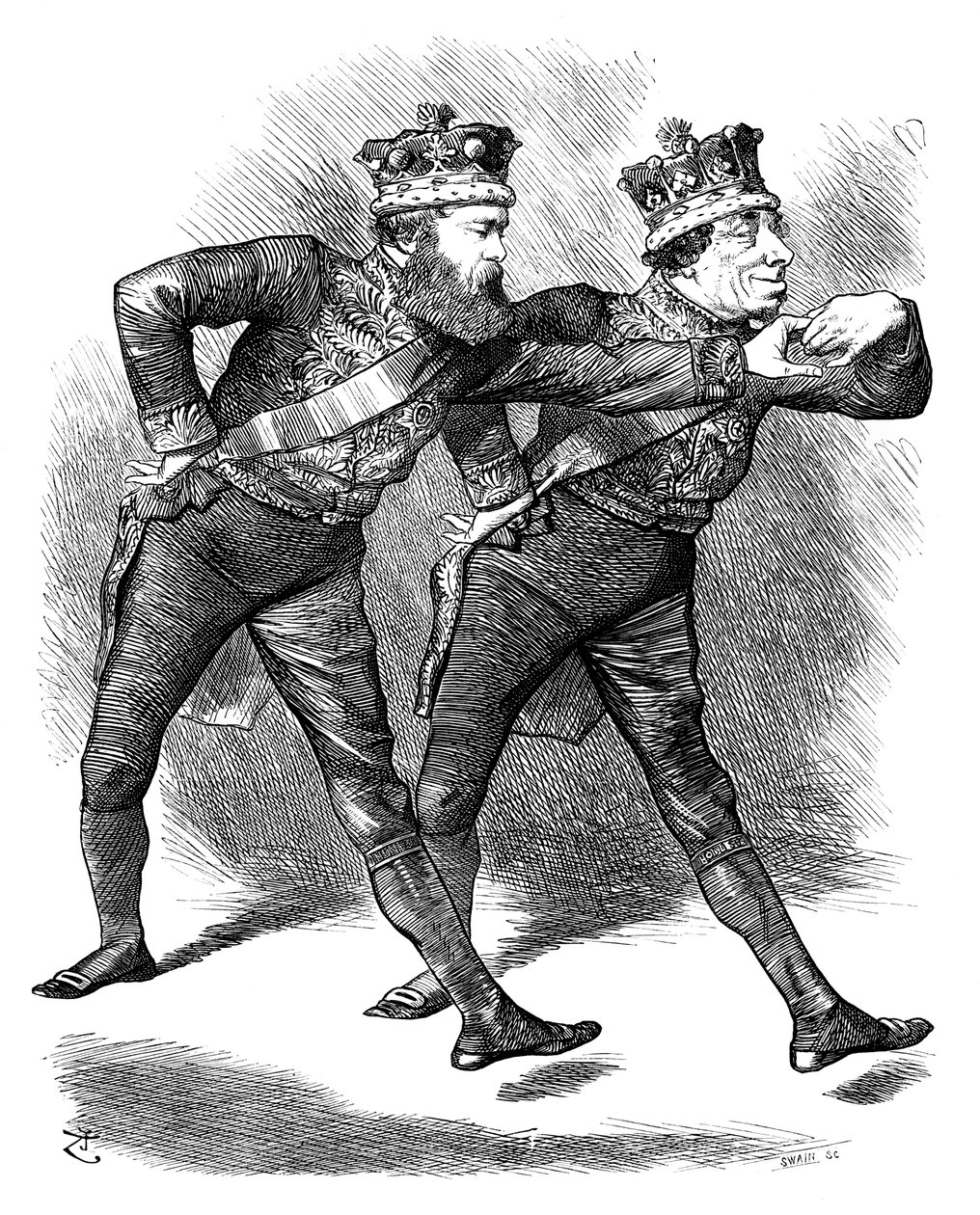 Pas De Deux!, 1878. by Swain