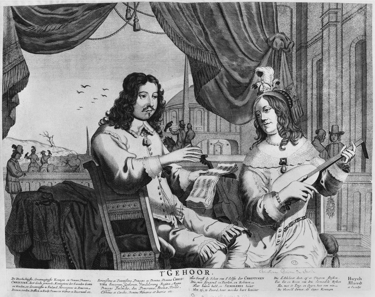 İsveç Kraliçesi Christina (1626-89) by Swedish School