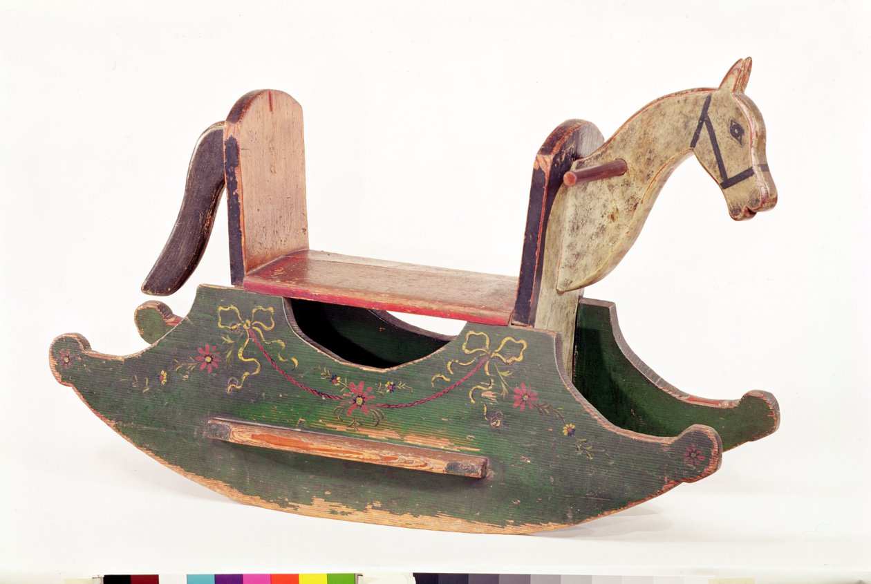 Sallanan At, 1793 (boyalı ahşap) by Swiss School