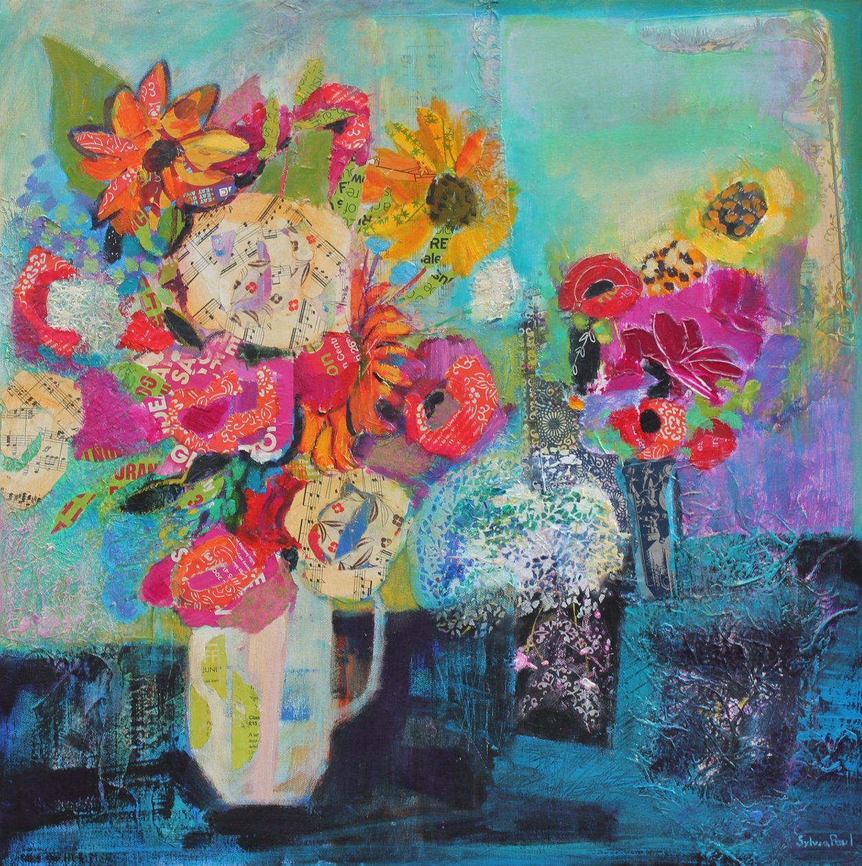 Bana Sunshine 2013 akrilik kağıt kolajını getir by Sylvia Paul