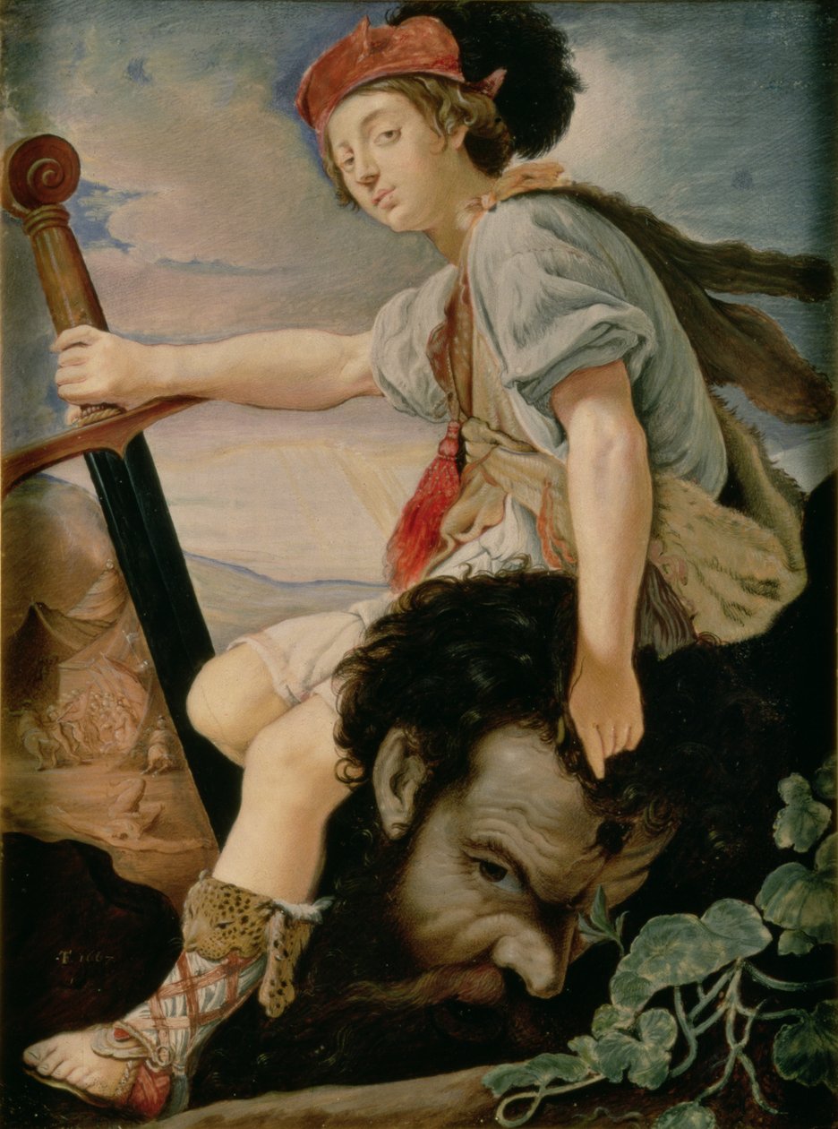 Goliath Başkanı ile David by T. Flatman