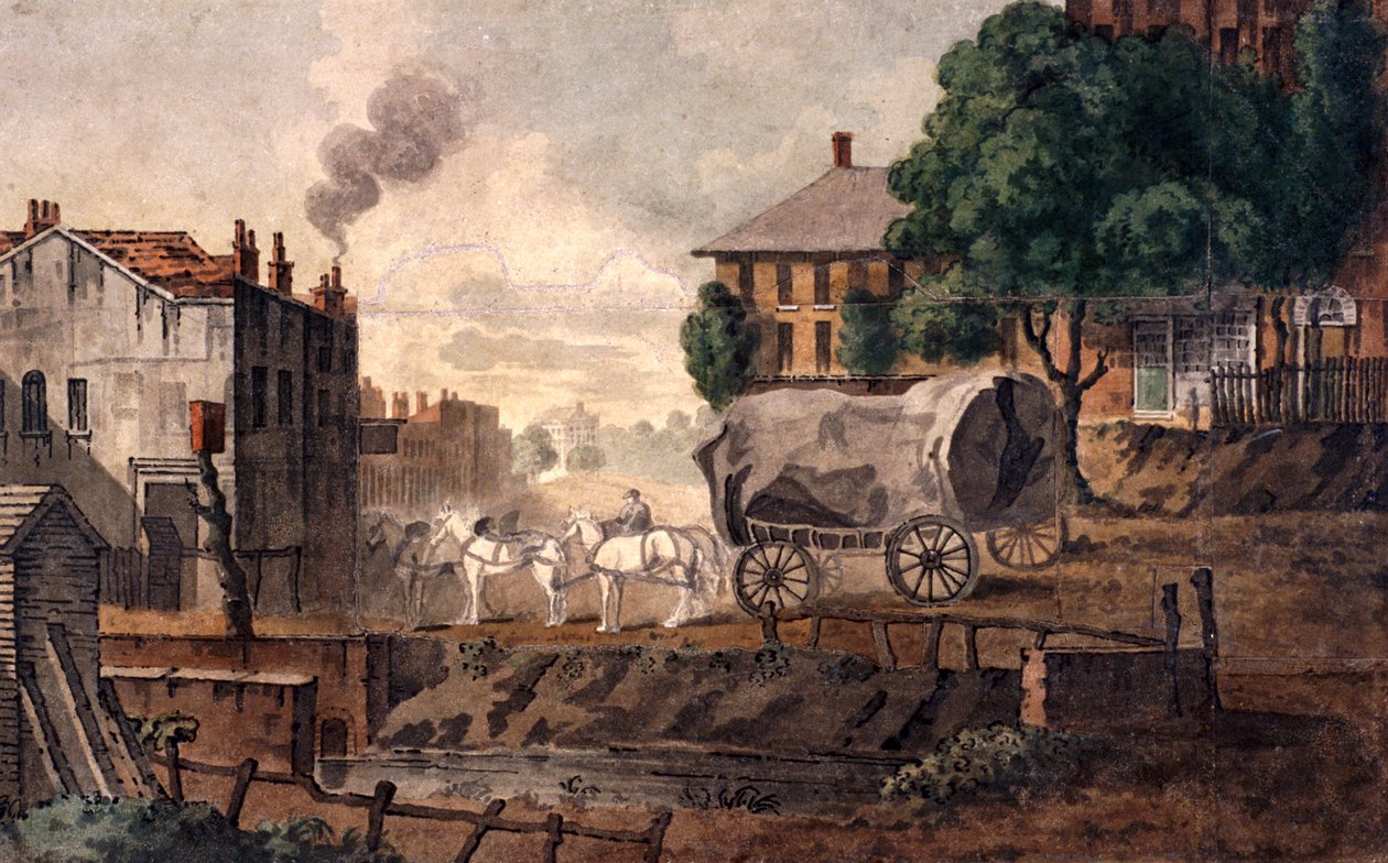 Kentish Town, Londra, 1817 by T Nugent