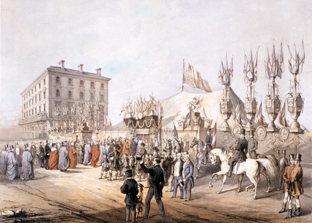 Kopenhag Alanları, Islington, Londra, 1855 by T Turner