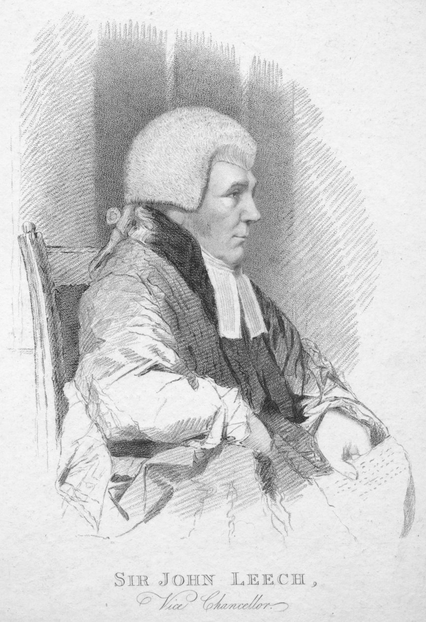 Sir John Leech, Rektör Yardımcısı, c1820. by T. Wright
