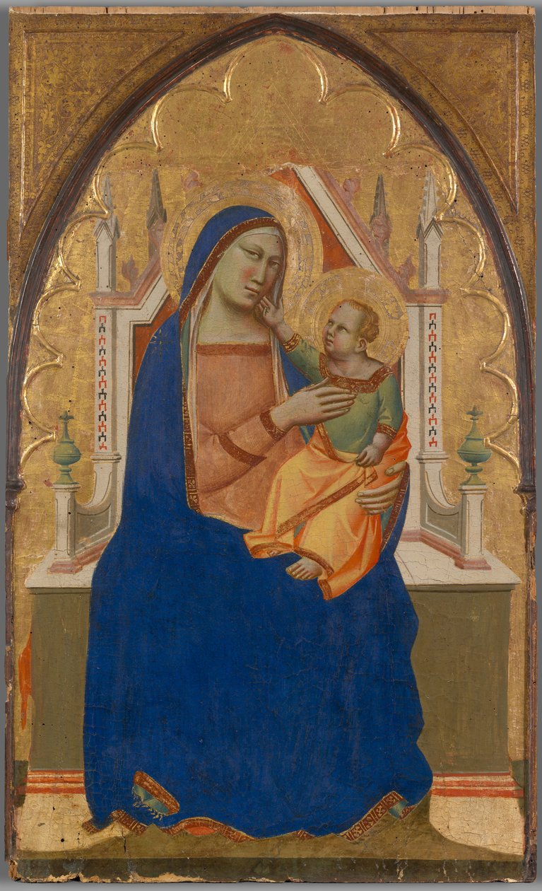 Bakire ve Çocuk Enthroned by Taddeo Gaddi
