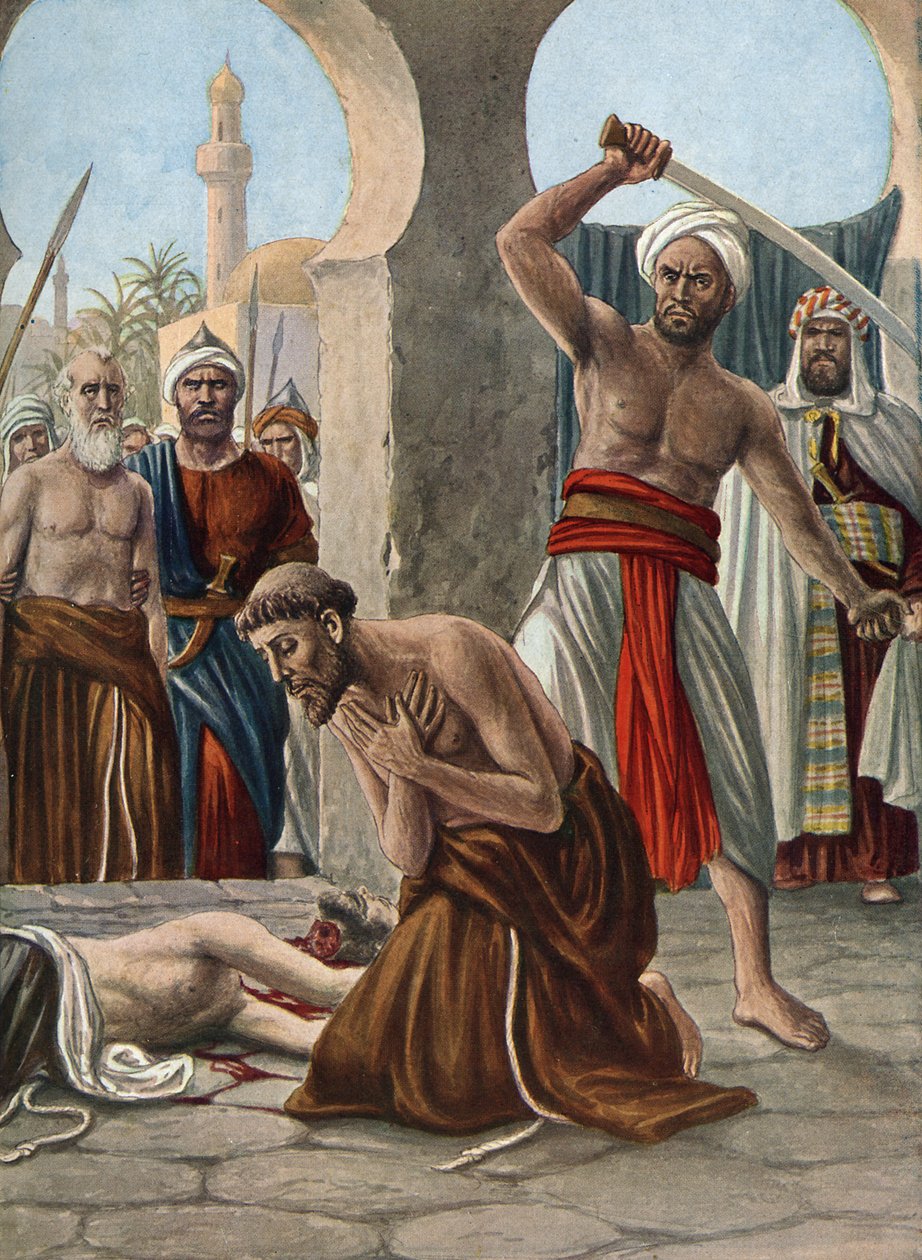 Hindistan'da Hristiyan misyonerlerin şehit edilmesi by Tancredi Scarpelli